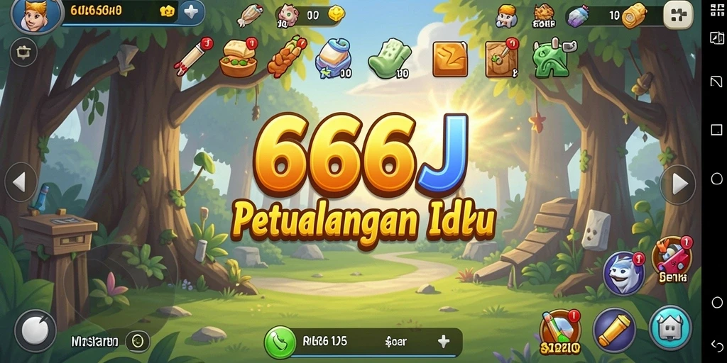 Tampilan gameplay menawan dari 666J dengan karakter Idle.