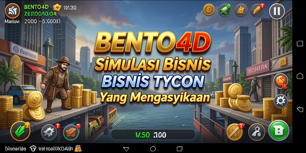 Tampilan gameplay BENTO4D yang seru dengan bento yang menarik.