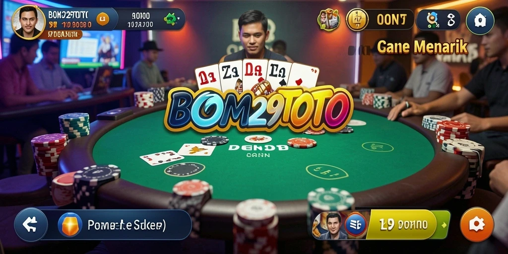 Tampilan gameplay poker yang menegangkan di BOM29TOTO.
