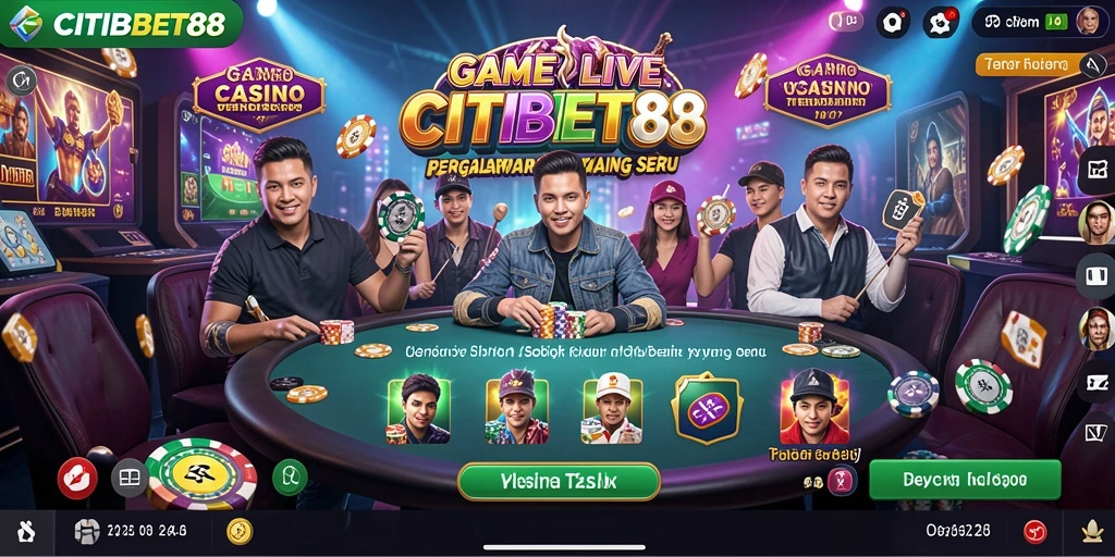 Tampilan menarik dari permainan Live Casino di CITIBET88.