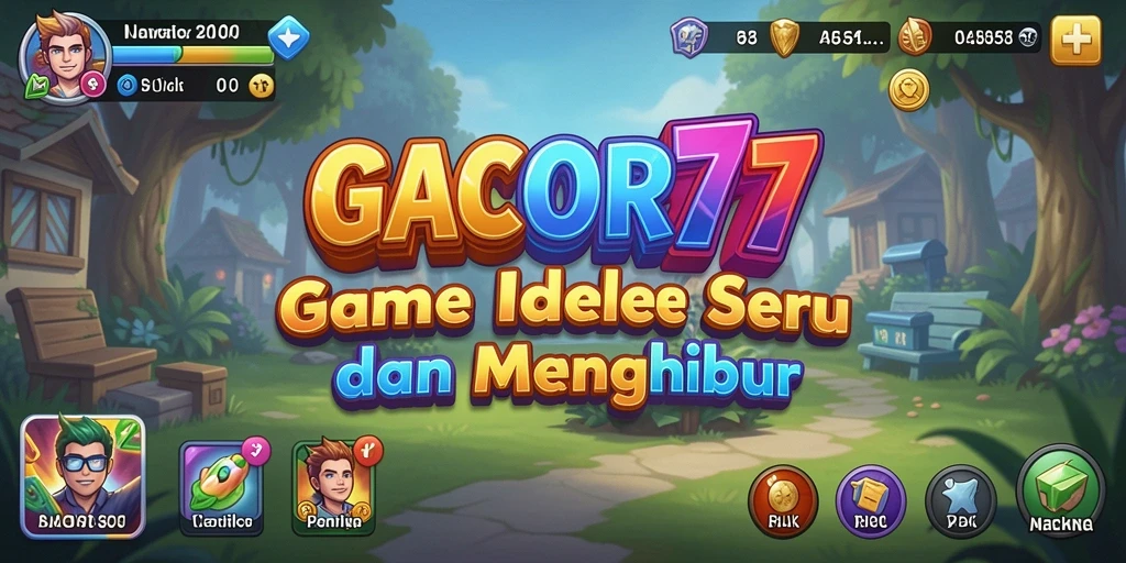 Tangkapan layar utama GACOR77 menampilkan gameplay yang menyenangkan dan interaktif.