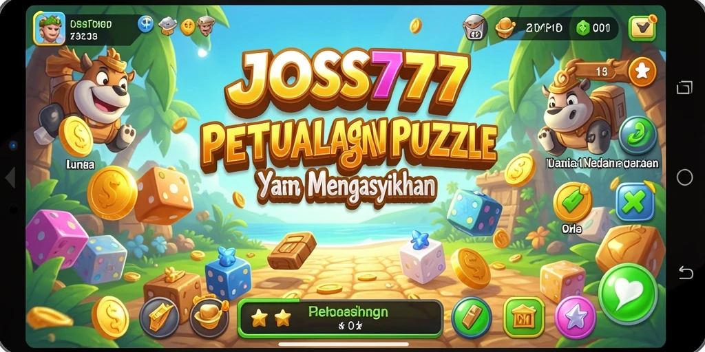 Tampilan menarik gameplay Puzzle JOSS777 dengan teka-teki menantang.
