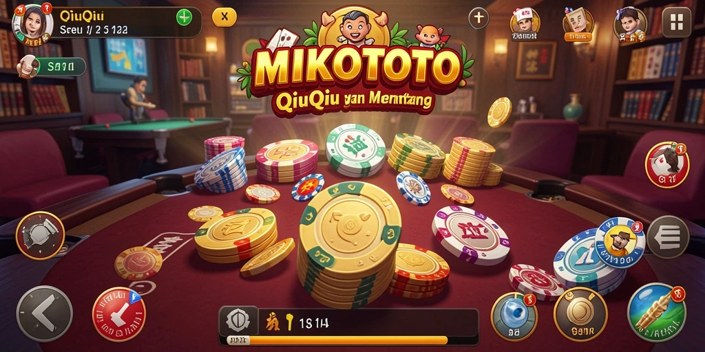 Tampilan gameplay QiuQiu yang menarik di MIKOTOTO.