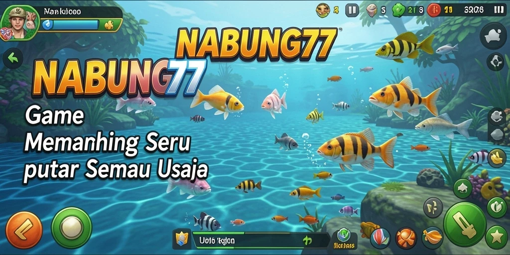 Tangkapan besar dalam gameplay NABUNG77 yang menampilkan teknik memancing.