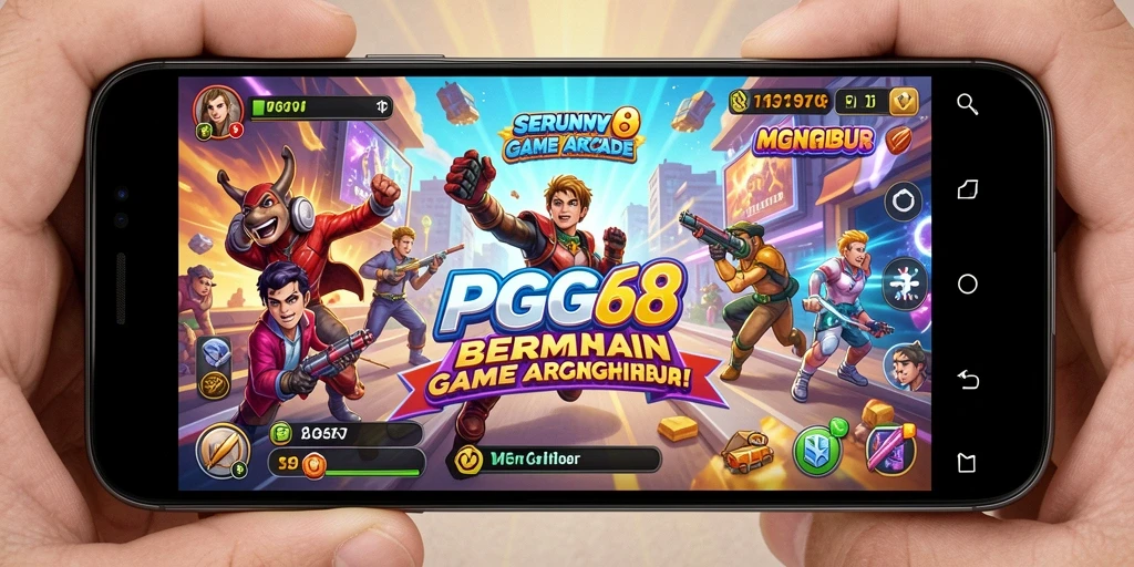 Tangkapan layar PGG68 menunjukkan serunya gameplay arcade yang menyenangkan.