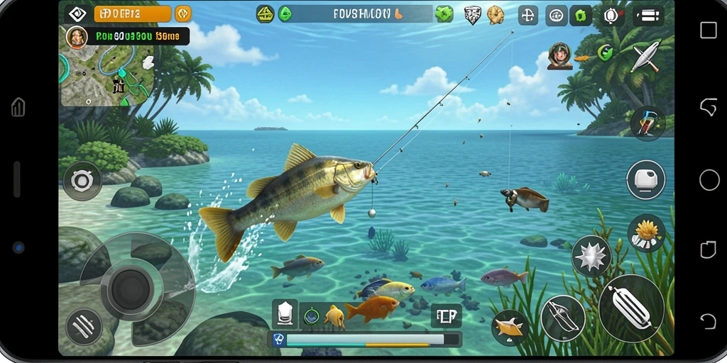 Tangkapan ikan yang menarik dalam gameplay PP7.