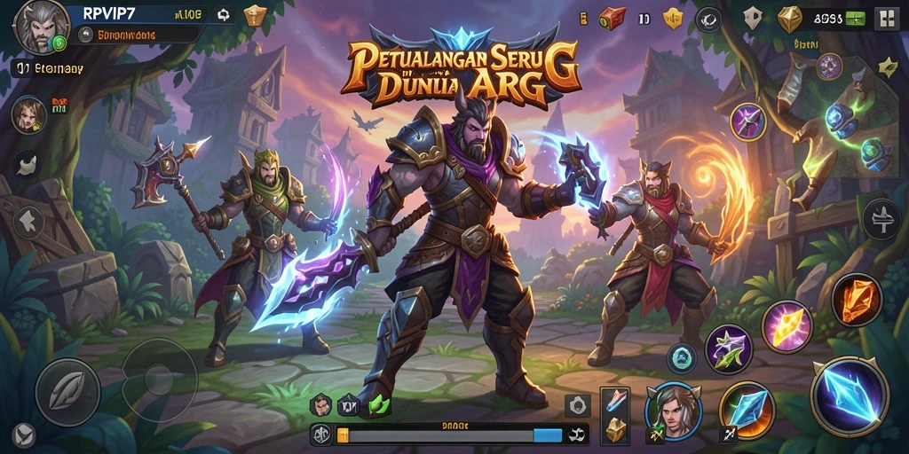 Tampilan menakjubkan dari gameplay ARPG RPVIP7.