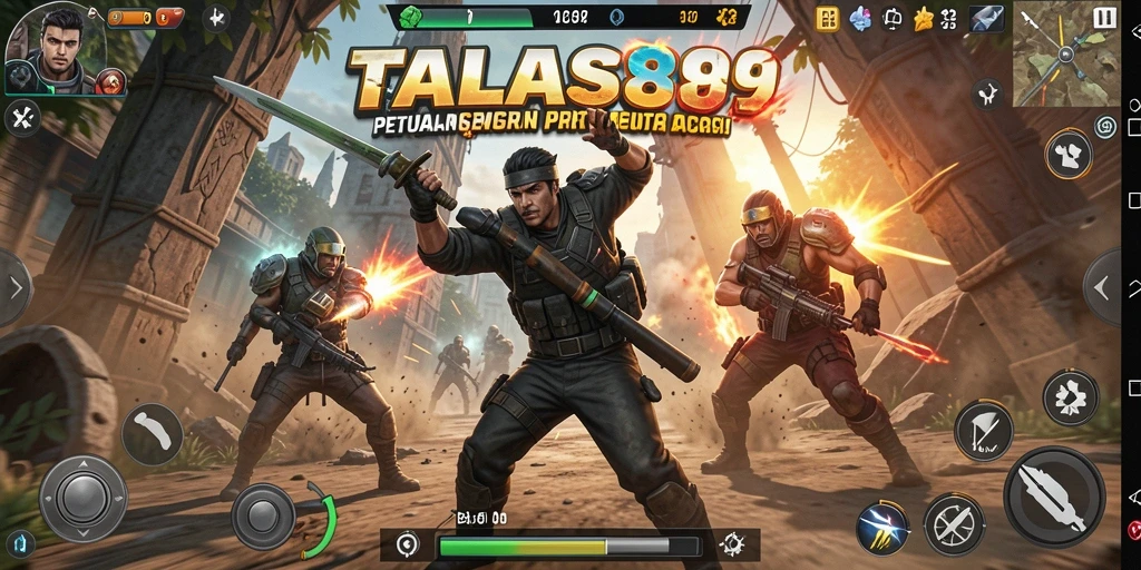 Screenshot TALAS89 menunjukkan aksi epik dalam pertempuran yang intens.