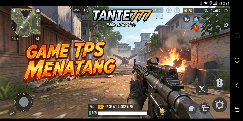 Tampilan gameplay seru dari TANTE777 dalam aksi TPS.