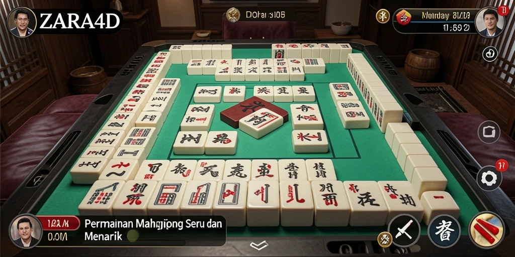 Tampilan gameplay menarik dari ZARA4D dengan fitur Mahjong.